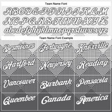 Load image into Gallery viewer, Custom White Steel Gray 3D Pattern Design Gradient Square Shape Performance Polo Shirt