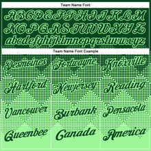 Load image into Gallery viewer, Custom Green Pea Green 3D Pattern Design Gradient Square Shape Performance Polo Shirt