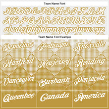 Load image into Gallery viewer, Custom White Old Gold 3D Pattern Design Gradient Square Shape Performance Polo Shirt