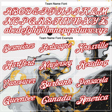 Load image into Gallery viewer, Custom White Red 3D Bowling Fluid Performance Polo Shirt