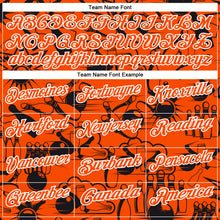 Load image into Gallery viewer, Custom Orange White 3D Bowling Performance Polo Shirt