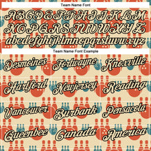 Load image into Gallery viewer, Custom Cream Black 3D Bowling Performance Polo Shirt