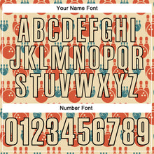 Load image into Gallery viewer, Custom Cream Black 3D Bowling Performance Polo Shirt