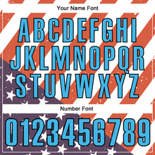 Load image into Gallery viewer, Custom White Sky Blue-Black 3D Cornhole American Flag Performance Polo Shirt