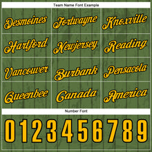 Load image into Gallery viewer, Custom Green Gold-Black 3D Cornhole Performance Polo Shirt