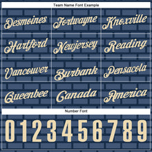 Load image into Gallery viewer, Custom Navy Cream 3D Cornhole Performance Polo Shirt