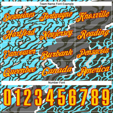 Load image into Gallery viewer, Custom Steel Gray Yellow-Red 3D Cornhole Fluid Performance Polo Shirt