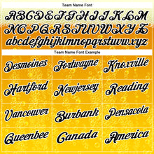 Load image into Gallery viewer, Custom Yellow Black-White 3D Cornhole Beer Performance Polo Shirt