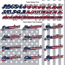 Load image into Gallery viewer, Custom White USA Flag Red Royal Gray-Black 3D Cornhole American Flag Performance Polo Shirt