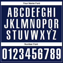 Load image into Gallery viewer, Custom Navy White-Gold 3D Pattern Design Animal Lion Performance Polo Shirt