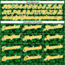 Load image into Gallery viewer, Custom Green Gold-White 3D St. Patrick's Day Shamrock Performance Polo Shirt
