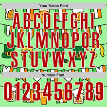 Load image into Gallery viewer, Custom Pea Green Red-White 3D St. Patrick's Day Shamrock Performance Polo Shirt