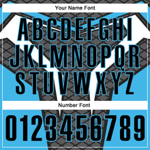 Load image into Gallery viewer, Custom Steel Gray Black-Sky Blue 3D Tennis Performance Polo Shirt