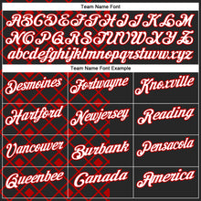 Load image into Gallery viewer, Custom Black White-Red 3D Tennis Performance Polo Shirt