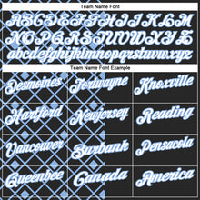 Load image into Gallery viewer, Custom Black White-Light Blue 3D Tennis Performance Polo Shirt