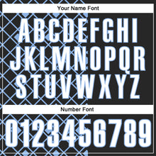 Load image into Gallery viewer, Custom Black White-Light Blue 3D Tennis Performance Polo Shirt