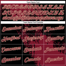 Load image into Gallery viewer, Custom Crimson Black-Cream 3D Pattern Design Abstract Brush Stroke Performance Polo Shirt