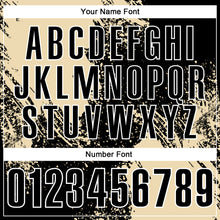 Load image into Gallery viewer, Custom Cream Black-White 3D Pattern Design Abstract Brush Stroke Performance Polo Shirt