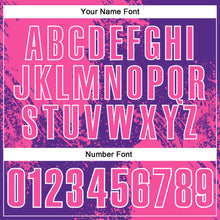 Load image into Gallery viewer, Custom Pink Purple-White 3D Pattern Design Abstract Brush Stroke Performance Polo Shirt