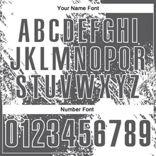 Load image into Gallery viewer, Custom White Steel Gray 3D Pattern Design Abstract Brush Stroke Performance Polo Shirt