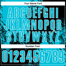 Load image into Gallery viewer, Custom Lakes Blue Black-White 3D Pattern Design Abstract Brush Stroke Performance Polo Shirt