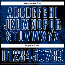 Load image into Gallery viewer, Custom US Navy Blue Black-White 3D Pattern Design Abstract Brush Stroke Performance Polo Shirt