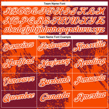 Load image into Gallery viewer, Custom Orange Crimson-White 3D Pattern Design Abstract Brush Stroke Performance Polo Shirt