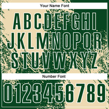 Load image into Gallery viewer, Custom Cream Green-White 3D Pattern Design Abstract Brush Stroke Performance Polo Shirt