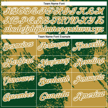 Load image into Gallery viewer, Custom Old Gold Green-White 3D Pattern Design Abstract Brush Stroke Performance Polo Shirt