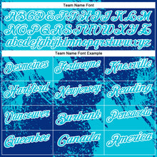 Load image into Gallery viewer, Custom Lakes Blue Royal-White 3D Pattern Design Abstract Brush Stroke Performance Polo Shirt