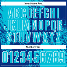 Load image into Gallery viewer, Custom Lakes Blue Royal-White 3D Pattern Design Abstract Brush Stroke Performance Polo Shirt