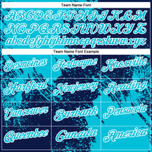 Load image into Gallery viewer, Custom Lakes Blue Navy-White 3D Pattern Design Abstract Brush Stroke Performance Polo Shirt