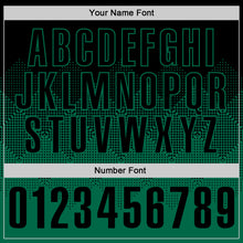 Load image into Gallery viewer, Custom Black Kelly Green 3D Gradient Square Shape Performance Polo Shirt