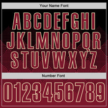 Load image into Gallery viewer, Custom Black Crimson-Cream 3D Gradient Square Shape Performance Polo Shirt