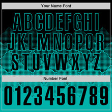 Load image into Gallery viewer, Custom Black Aqua 3D Gradient Square Shape Performance Polo Shirt