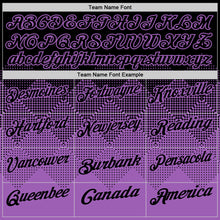 Load image into Gallery viewer, Custom Black Medium Purple 3D Gradient Square Shape Performance Polo Shirt