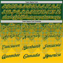 Load image into Gallery viewer, Custom Green Yellow 3D Gradient Square Shape Performance Polo Shirt