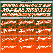 Load image into Gallery viewer, Custom Green White-Orange 3D Gradient Square Shape Performance Polo Shirt