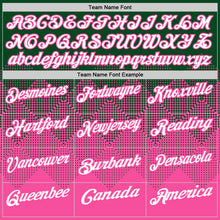 Load image into Gallery viewer, Custom Green White-Pink 3D Gradient Square Shape Performance Polo Shirt