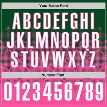 Load image into Gallery viewer, Custom Green White-Pink 3D Gradient Square Shape Performance Polo Shirt