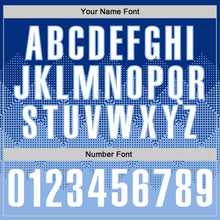 Load image into Gallery viewer, Custom Royal White-Light Blue 3D Gradient Square Shape Performance Polo Shirt