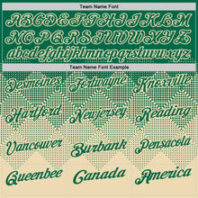 Load image into Gallery viewer, Custom Kelly Green Cream 3D Gradient Square Shape Performance Polo Shirt