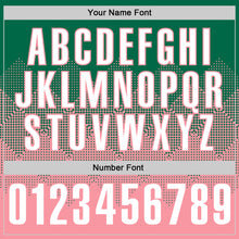 Load image into Gallery viewer, Custom Kelly Green White-Medium Pink 3D Gradient Square Shape Performance Polo Shirt