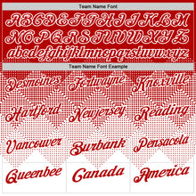 Load image into Gallery viewer, Custom Red White 3D Gradient Square Shape Performance Polo Shirt