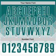 Load image into Gallery viewer, Custom Teal White 3D Gradient Square Shape Performance Polo Shirt