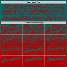 Load image into Gallery viewer, Custom Teal Red 3D Gradient Square Shape Performance Polo Shirt