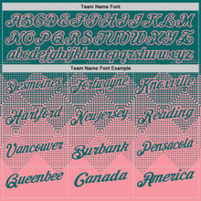 Load image into Gallery viewer, Custom Teal Medium Pink 3D Gradient Square Shape Performance Polo Shirt