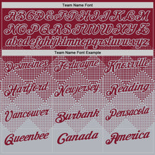 Load image into Gallery viewer, Custom Crimson Gray 3D Gradient Square Shape Performance Polo Shirt