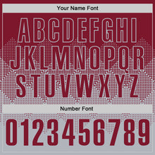 Load image into Gallery viewer, Custom Crimson Gray 3D Gradient Square Shape Performance Polo Shirt