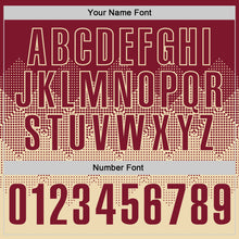 Load image into Gallery viewer, Custom Crimson Cream 3D Gradient Square Shape Performance Polo Shirt